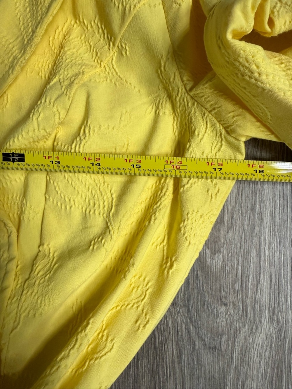 Liz Claiborne Yellow Textured Fit Flare Dress Kentucky Derby Spring Wedding 10P - Picture 8 of 9